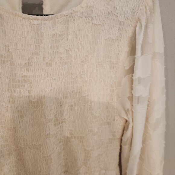 Mitilly womens smocked long sleeve maxi dress - Picture 5 of 8